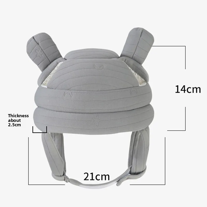 Ochronny kask dla dziecka 360° do nauki chodzenia – miękki i oddychający