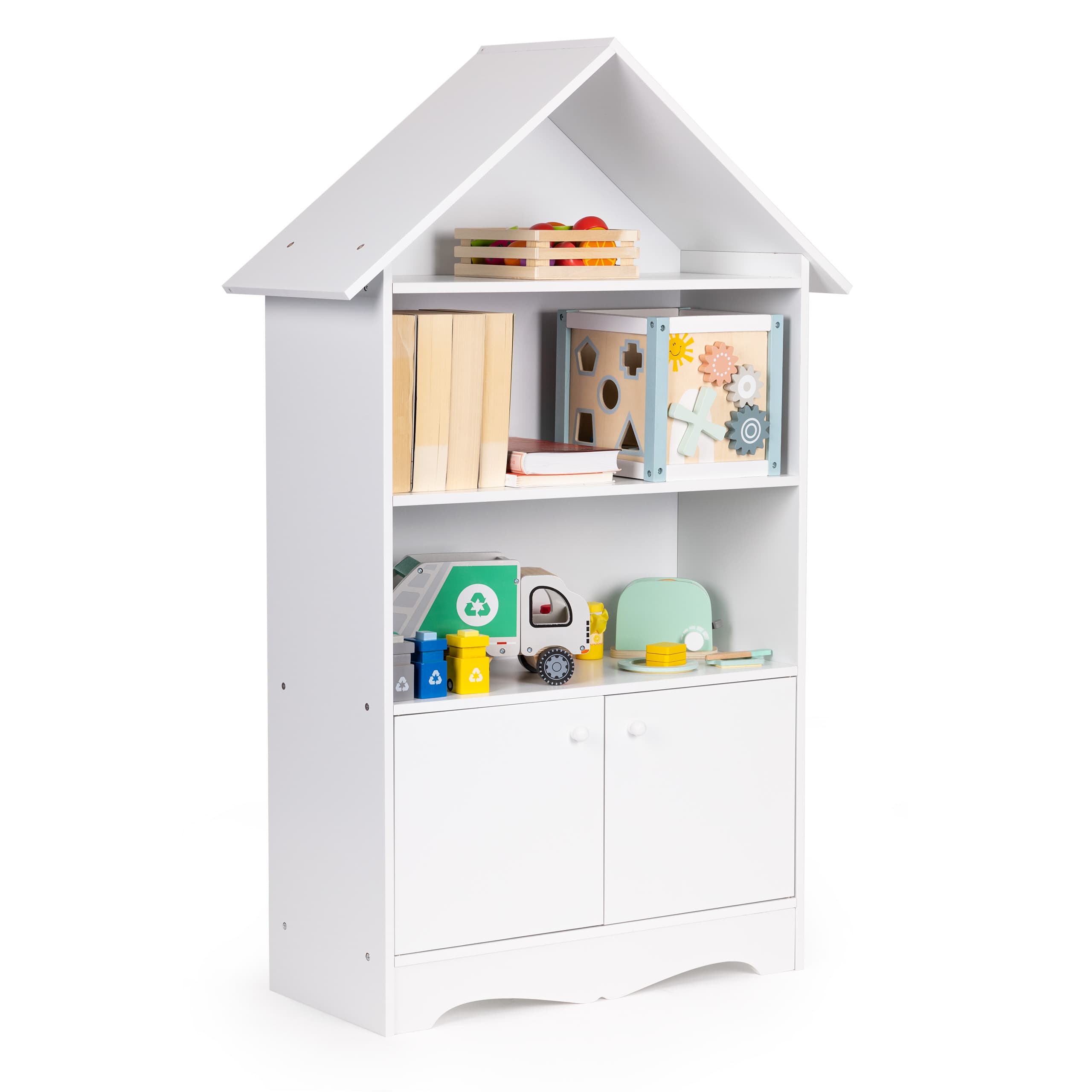 Regał szafka domek na zabawki dla dzieci biblioteczka ECOTOYS