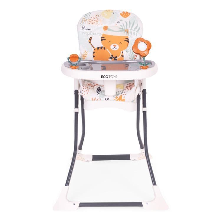 Fotelik krzesełko do karmienia dzieci składane + zabawki ECOTOYS
