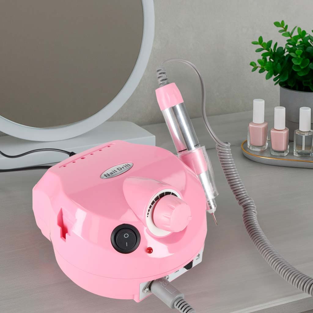 FREZARKA DO PAZNOKCI ELEKTRYCZNA 65W MANICURE PEDICURE 6 KOŃCÓWEK FREZY