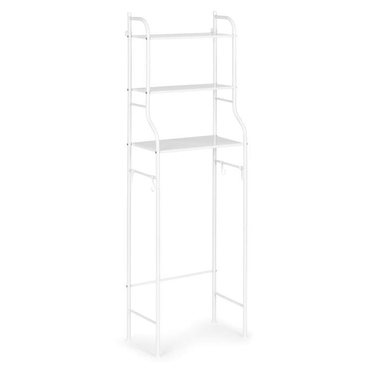 Wysoki regał łazienkowy 3 półki aluminiowa konstrukcja ModernHome