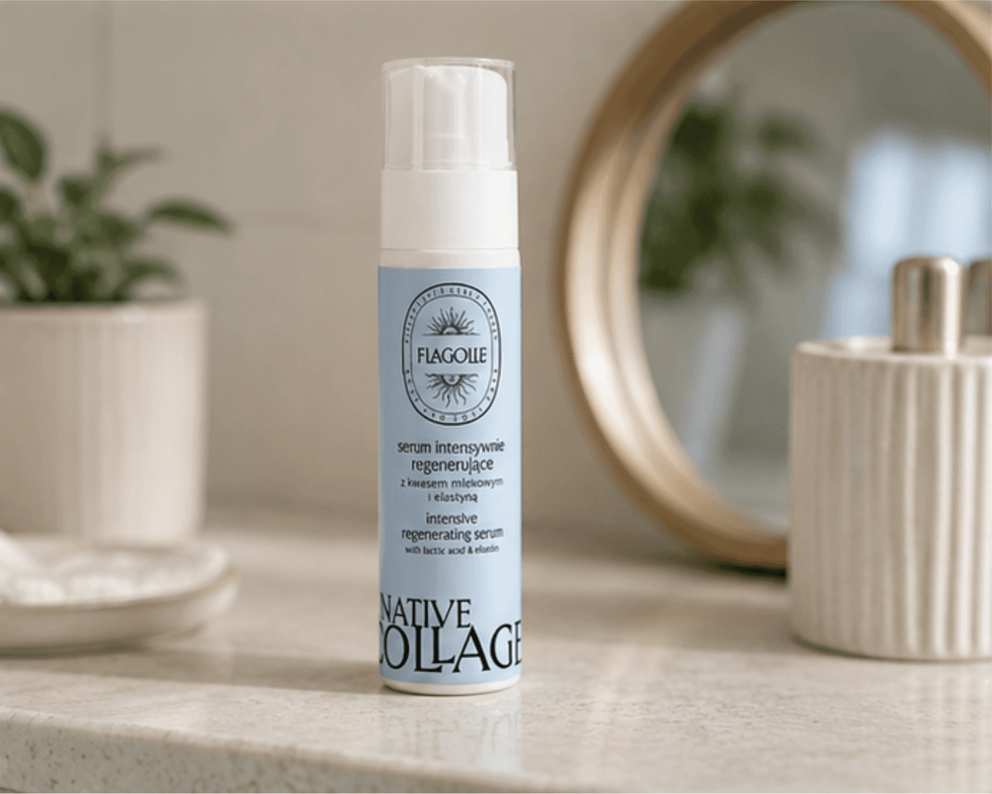 Intensywnie regenerujące serum - kwas mlekowy i elastyna