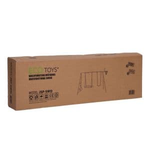 Plac zabaw dla dzieci huśtawka ogrodowa 4w1 bocianie gniazdo kosz 2 piłki ECOTOYS