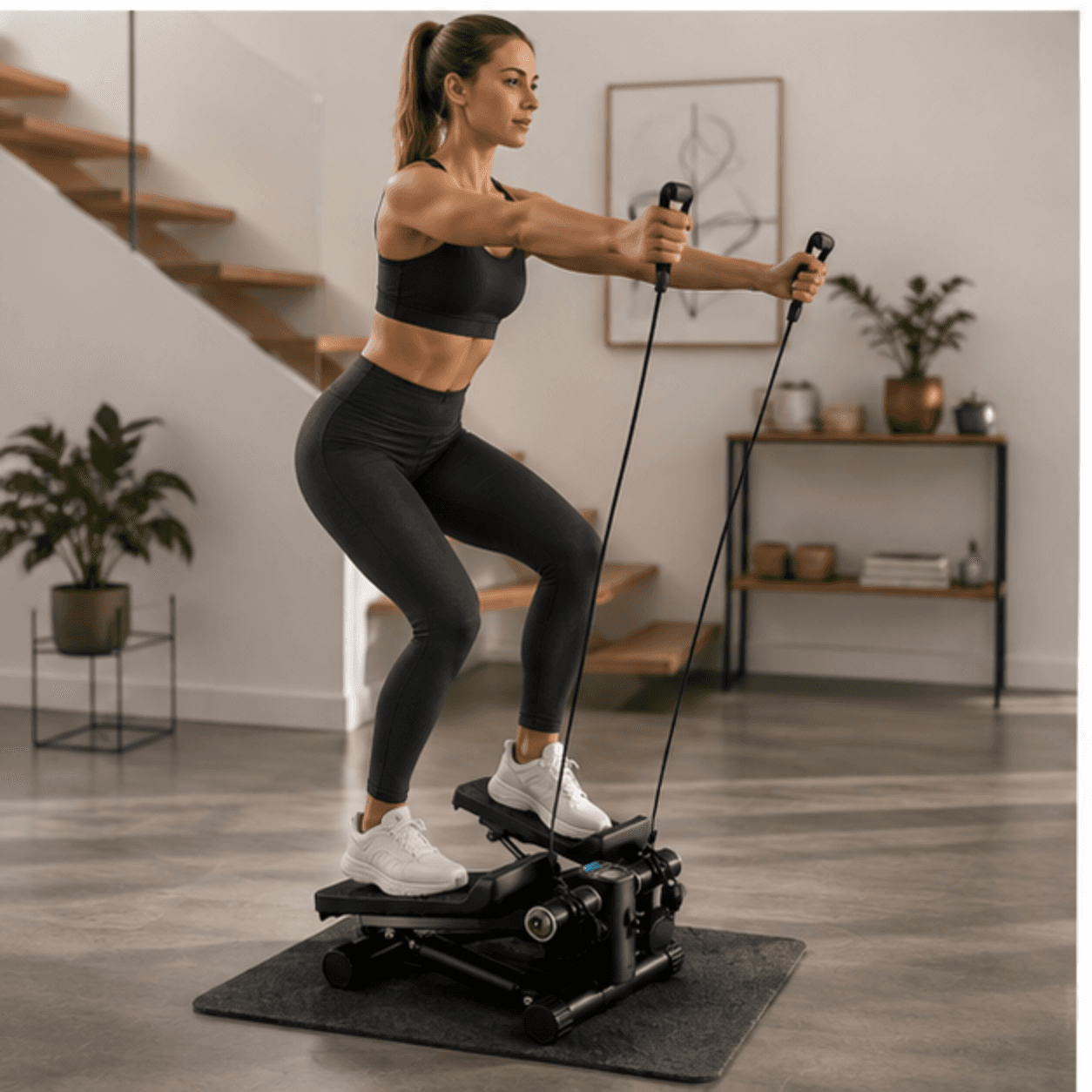 Stepper z ekspanderami do ćwiczeń fitness licznik wyświetlacz ModernHome