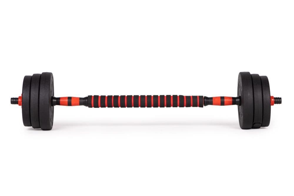 Hantle regulowane 2x15 kg sztanga zestaw 30 kg gryf MOVEPRO