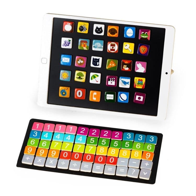 Drewniany tablet edukacyjny tablica magnetyczna ECOTOYS
