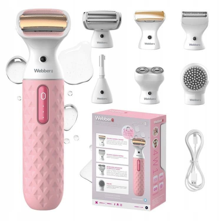 Golarka damska trymer 4w1 maszynka do golenia depilator ciała Webber LG400