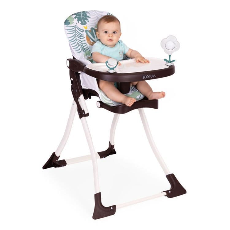 Fotelik krzesełko do karmienia dzieci składane + zabawki ECOTOYS