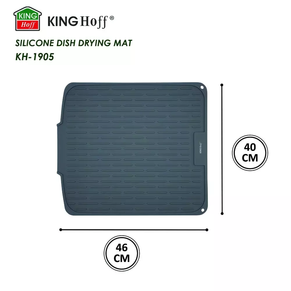 Silikonowa mata kuchenna do suszenia naczyń, 46x40 cm, KINGHoff, KH-1905