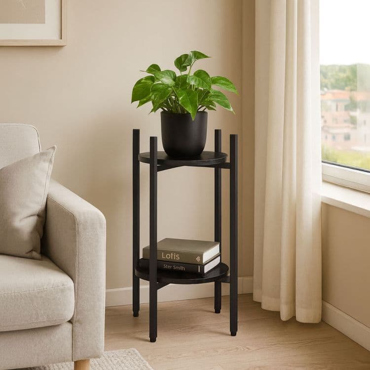Kwietnik stojący stojak na kwiaty ozdoby 2 poziomy ModernHome