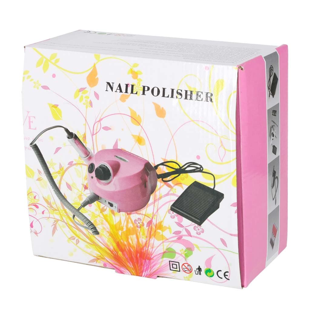 FREZARKA DO PAZNOKCI ELEKTRYCZNA 65W MANICURE PEDICURE 6 KOŃCÓWEK FREZY