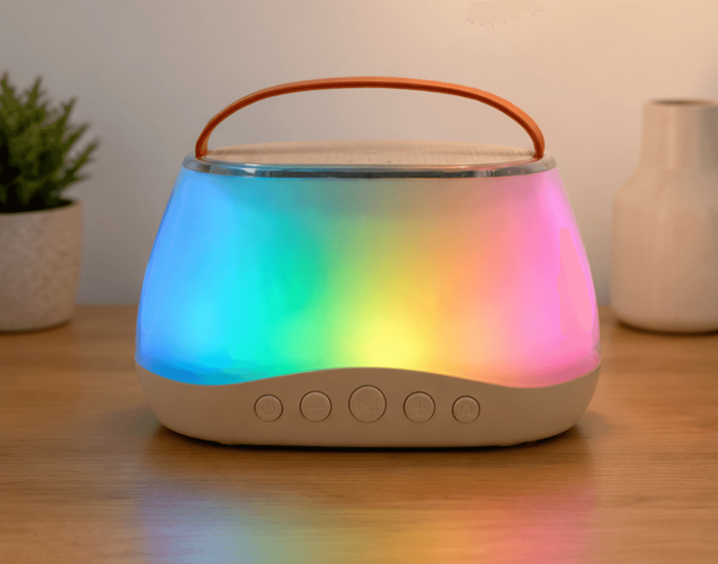 Zestaw do karaoke głośnik bluetooth LED RGB 2 mikrofony USB