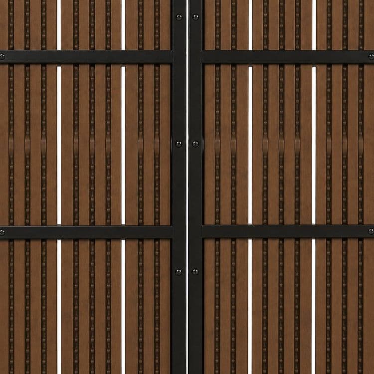 Duży stół ogrodowy 8-osobowy 180x90 cm na taras ogród brązowy blat MultiGarden