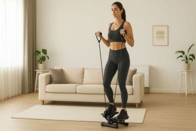 Stepper z ekspanderami do ćwiczeń fitness licznik wyświetlacz ModernHome